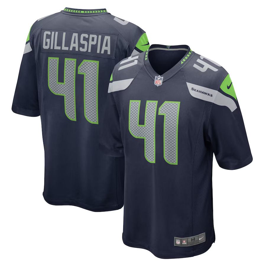 Men Seattle Seahawks #41 Cullen Gillaspia Nike College Navy Home Game Player NFL Jersey->seattle seahawks->NFL Jersey
